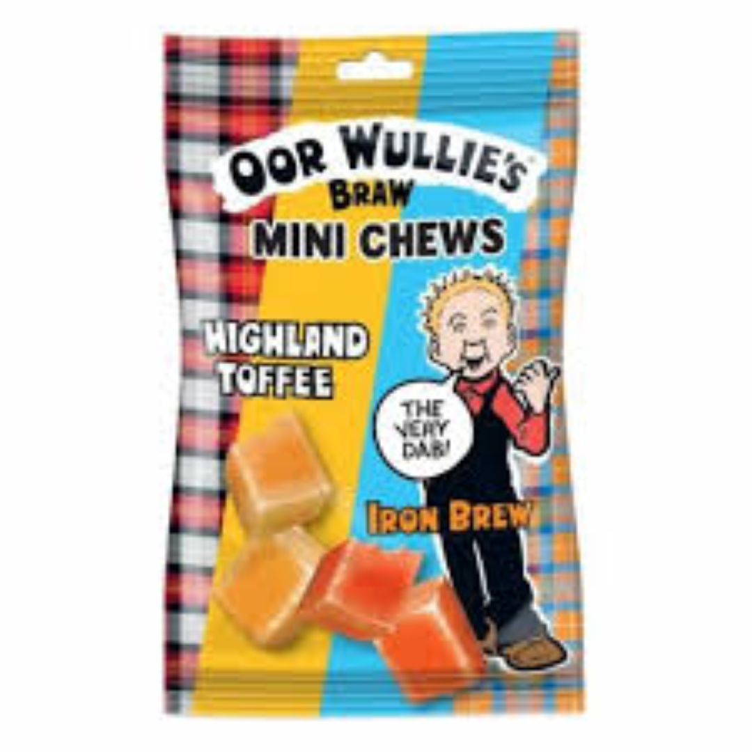 OOR WULLIES MINI CHEW HIGHLANDS TOFFEE 6PK 66G